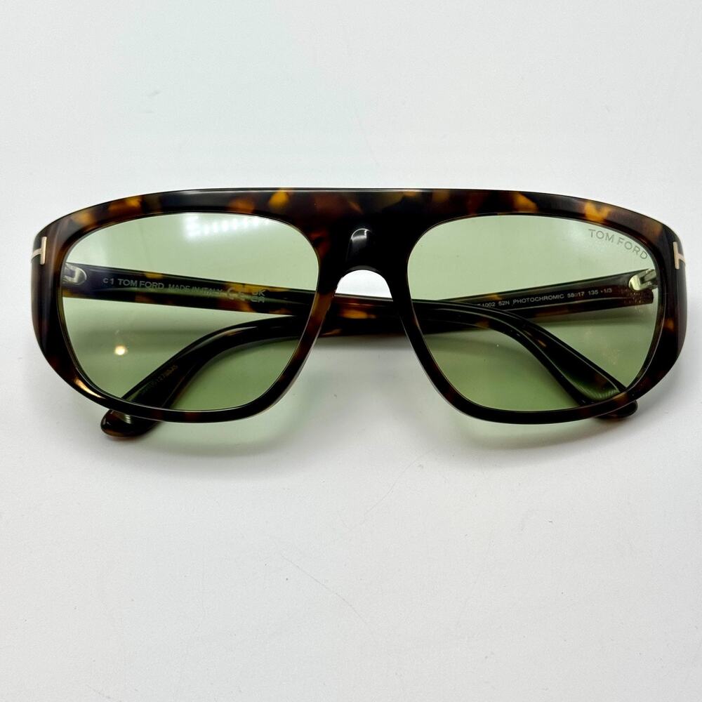 Tom Ford Sunglasses Edward-02 TF1002 52N Havana Green Photochromic 58-17-135